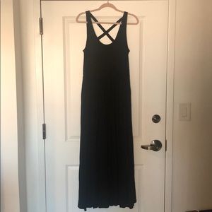 Black maxi dress